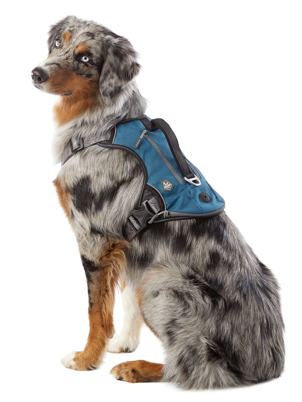 XL Arcadia Trail Blue/Gray Dog Backpack Harness (See Desc Sizing)